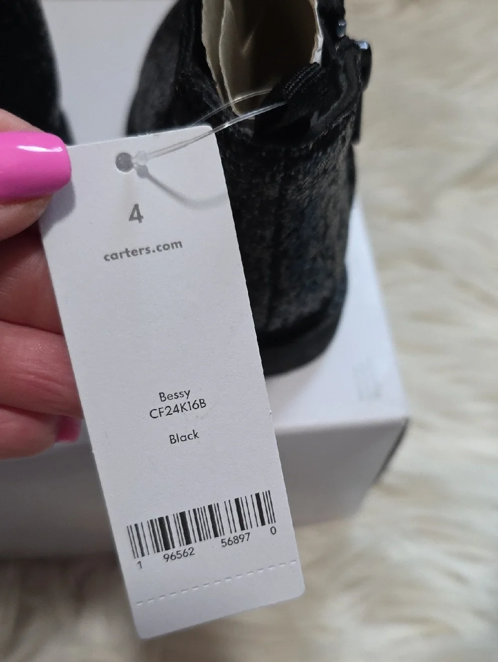 NWT Carter's Bessy Sparkle Boots- Size 4